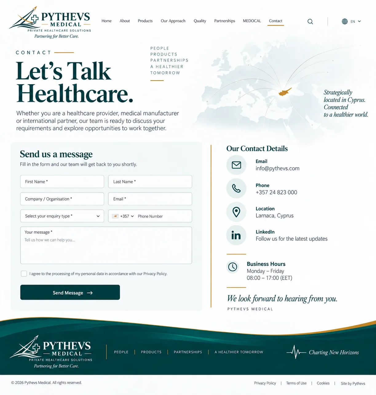 Modern professional healthcare business environment